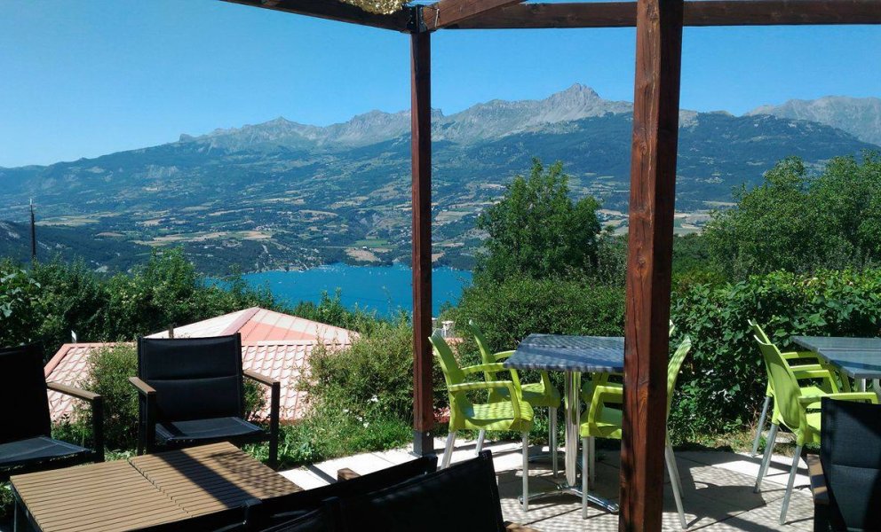 Vue Chalet classic 4 Camping la Palatrière Serre-Ponçon