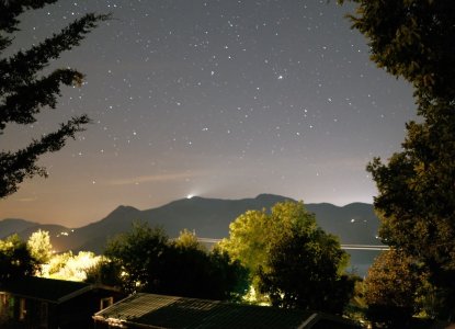 Vue du nuit étoiles