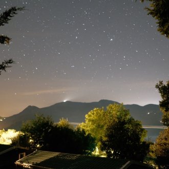 Vue du nuit étoiles